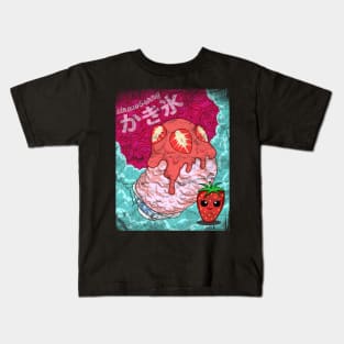 Strawberry Kakigori - v2 Kids T-Shirt